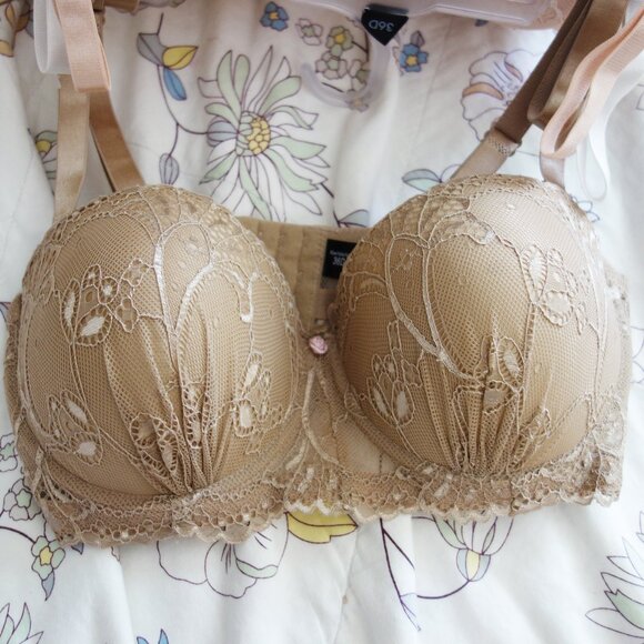 Rene Rofe 3-Pack Push up Bras Blush Pink White Tan Lace Multiway (36D) NWT! - Picture 5 of 13